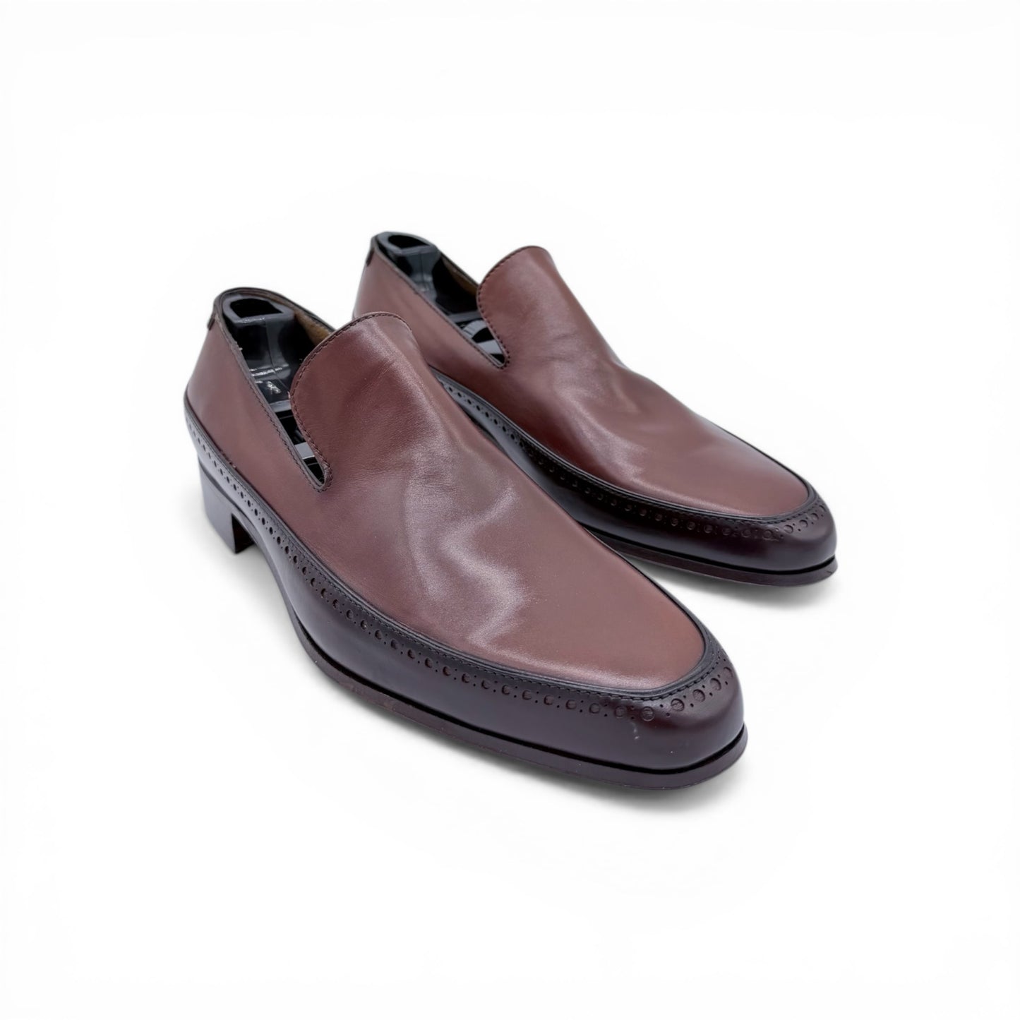 Mocassin Roberto Celk en cuir bi-colore marron