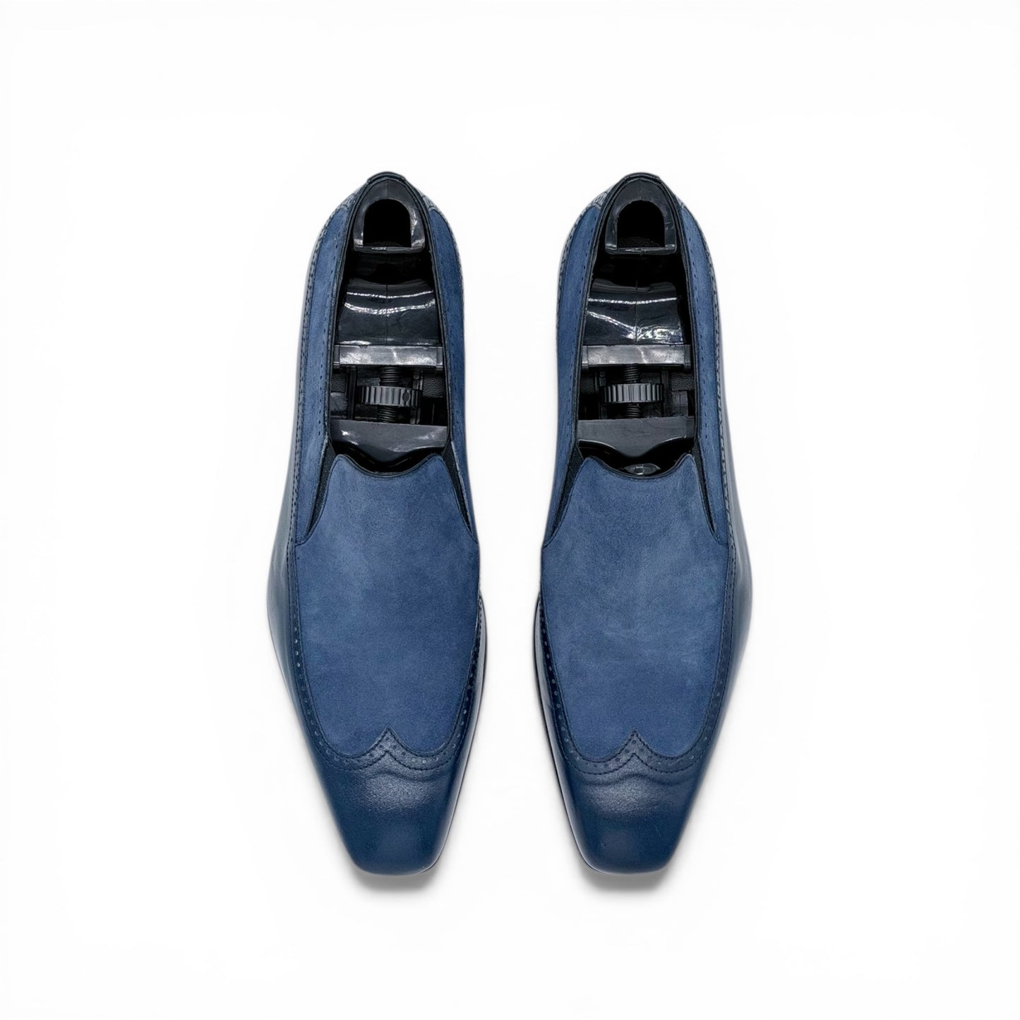 Mocassin Roberto Celk bi-matière bleu