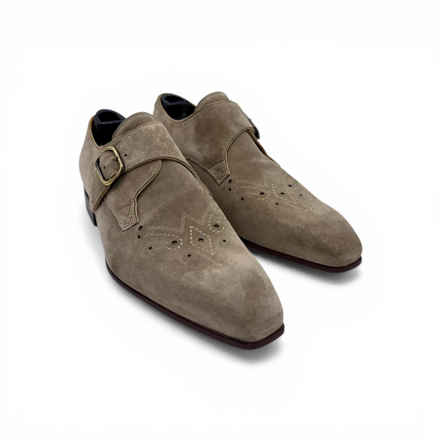 Soulier à boucle Roberto Celk en suède beige