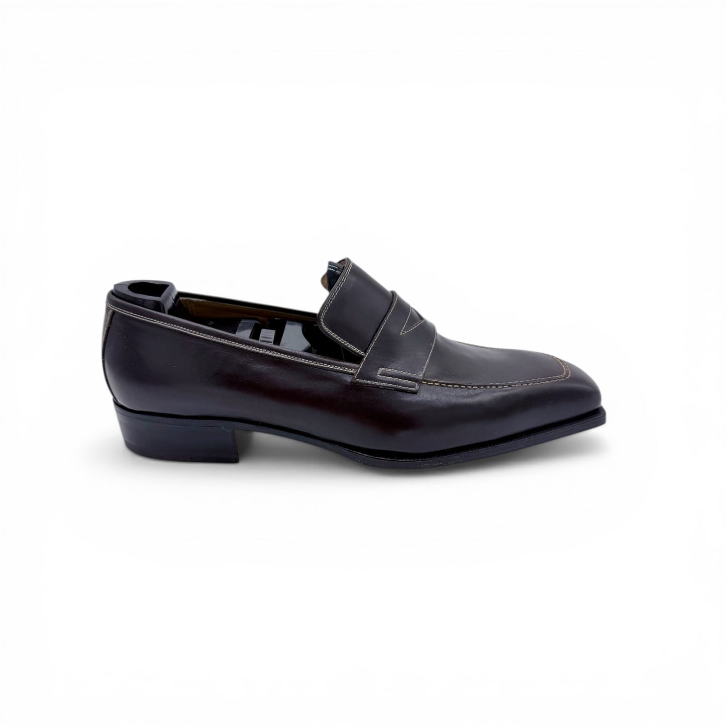 Mocassin Artioli en cuir marron foncé