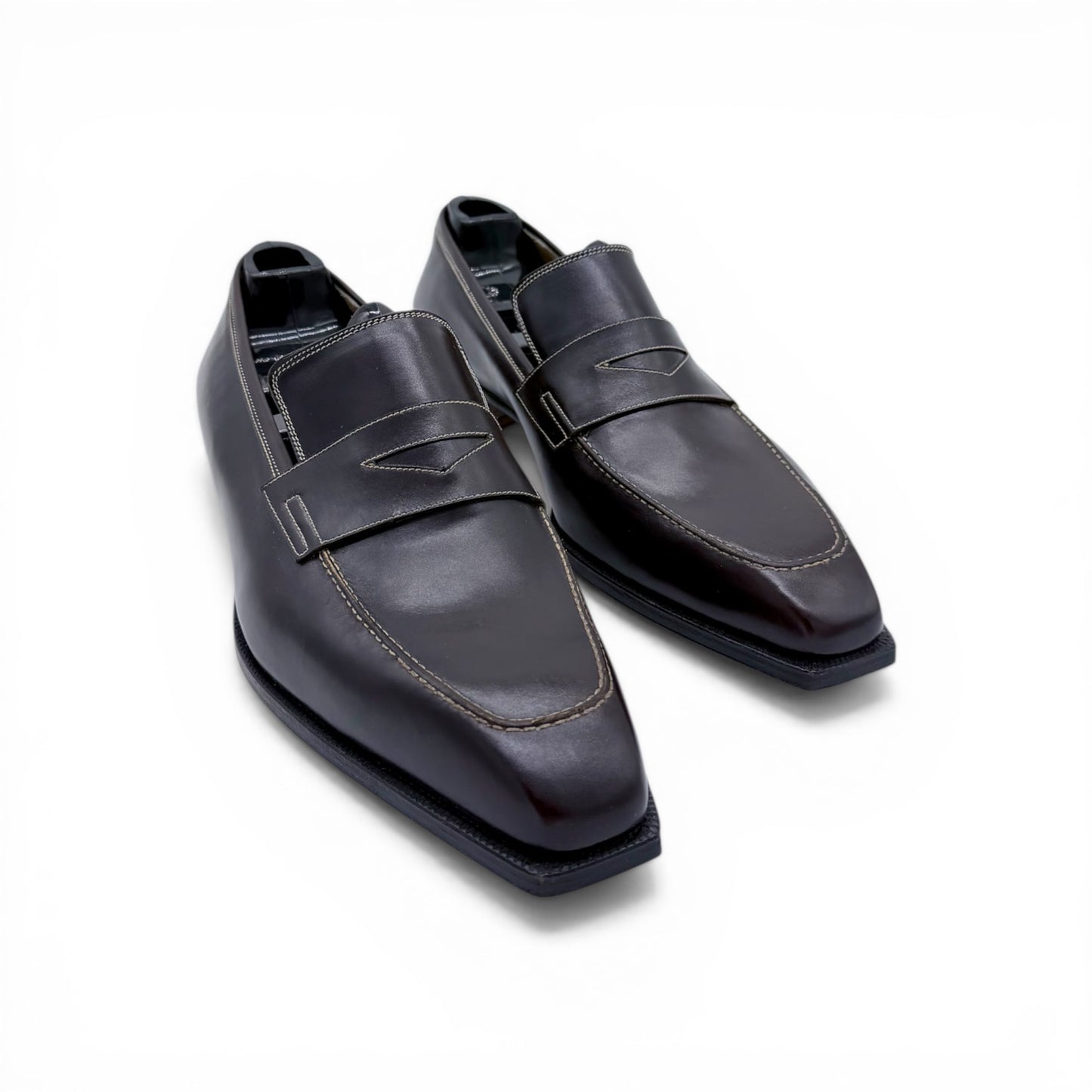 Mocassin Artioli en cuir marron foncé