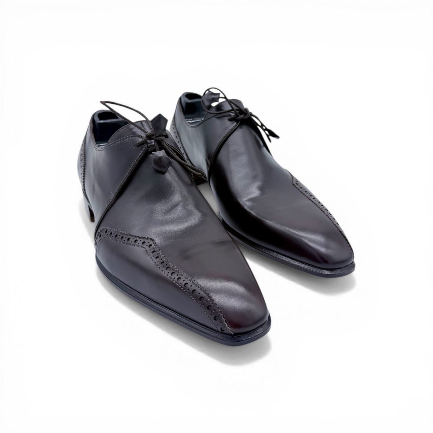 Derby Roberto Celk en cuir marron foncé