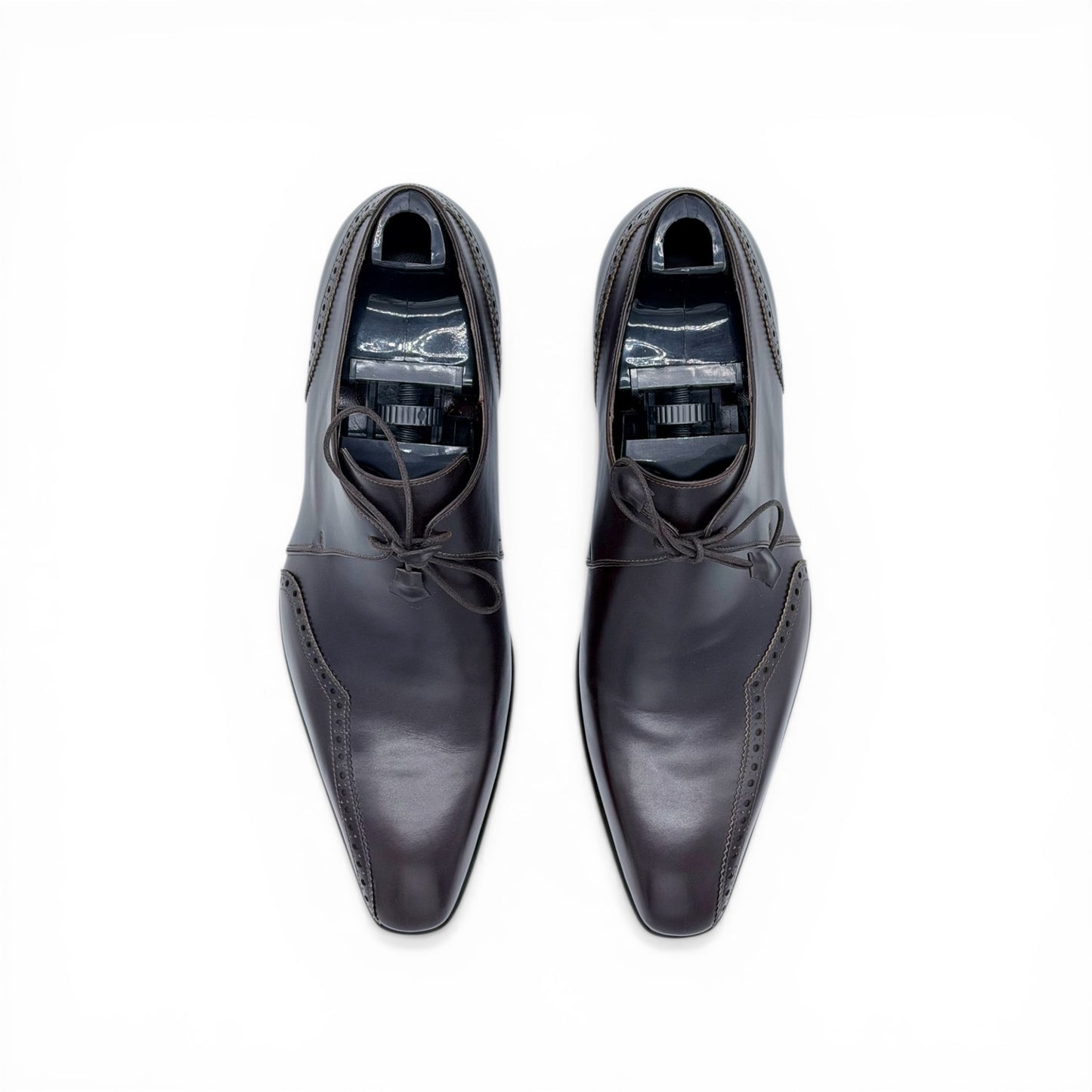 Derby Roberto Celk en cuir marron foncé