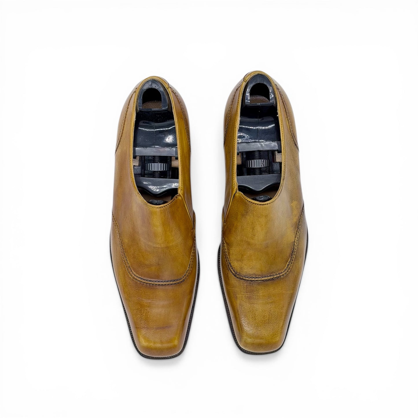 Mocassin Artioli en cuir gold