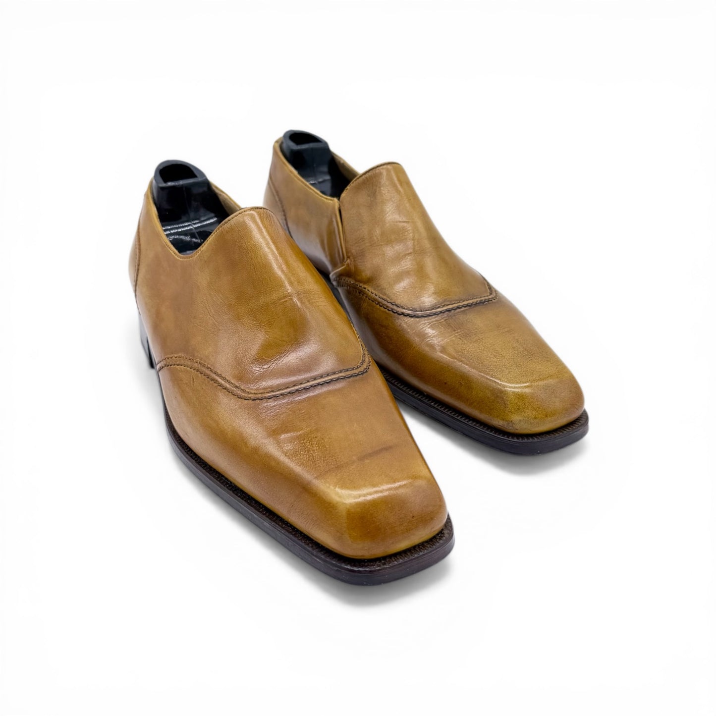 Mocassin Artioli en cuir gold