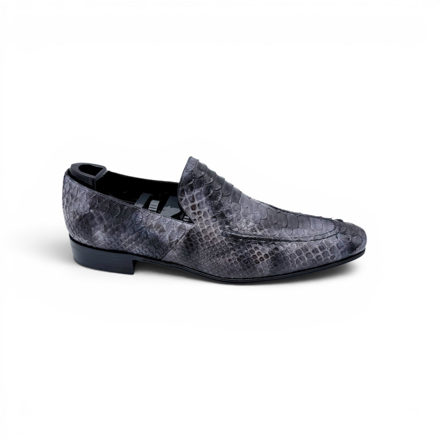 Mocassin Roberto Celk en cuir de python gris