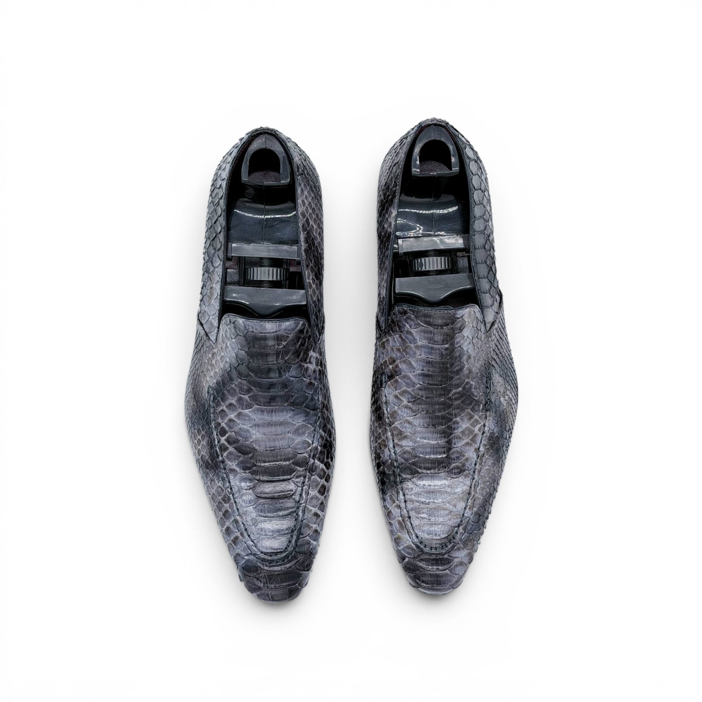 Mocassin Roberto Celk en cuir de python gris