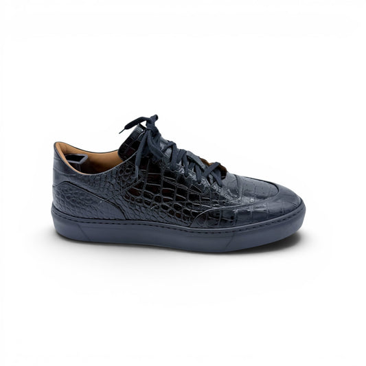 Sneakers Roberto Celk en cuir de croco noir