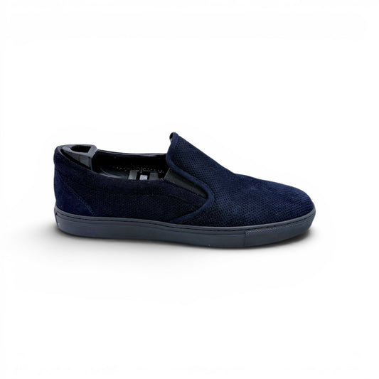 Sneakers Roberto Celk en suede perforé marine