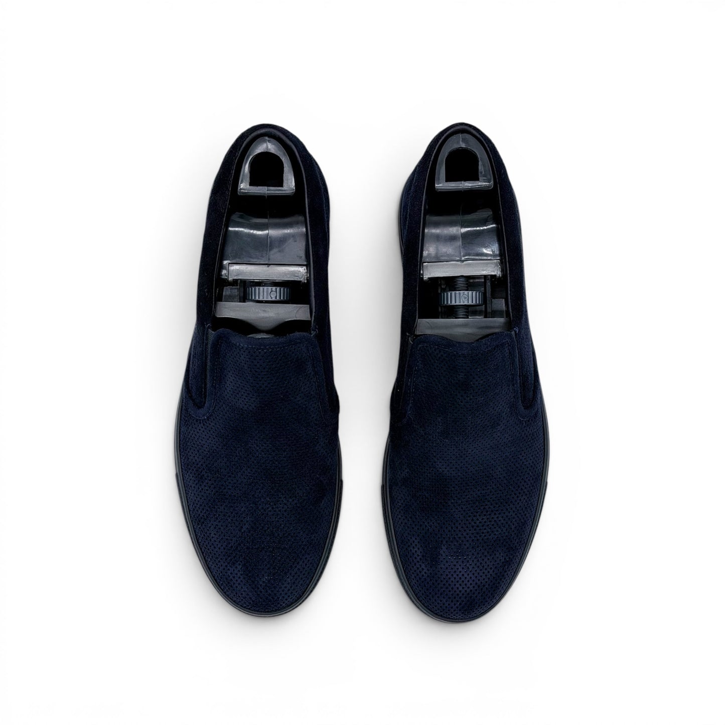 Sneakers Roberto Celk en suede perforé marine