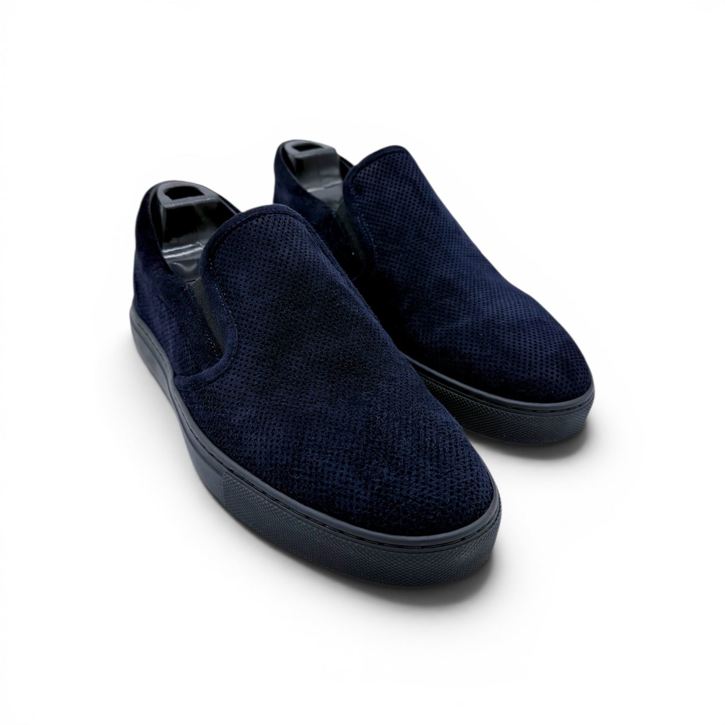 Sneakers Roberto Celk en suede perforé marine