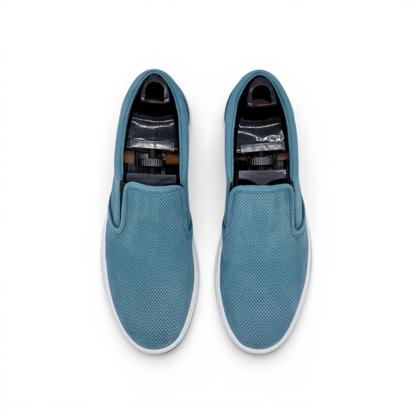 Sneakers Roberto Celk en suede perforé bleu clair