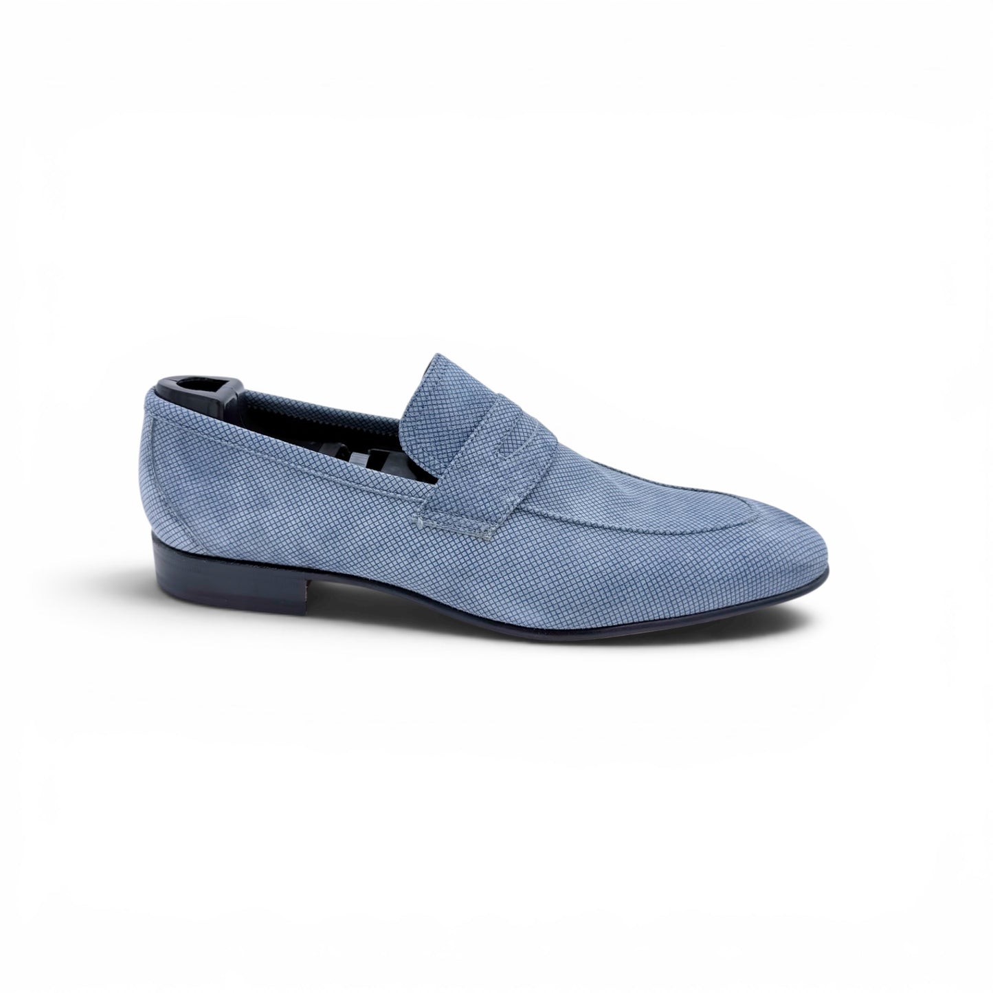 Mocassin Roberto Celk en suede imprimé bleu