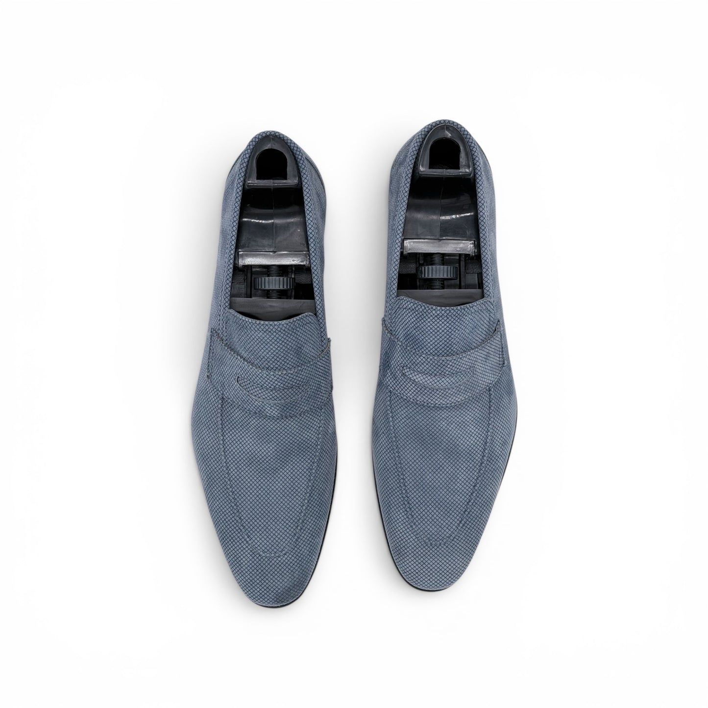 Mocassin Roberto Celk en suede imprimé bleu