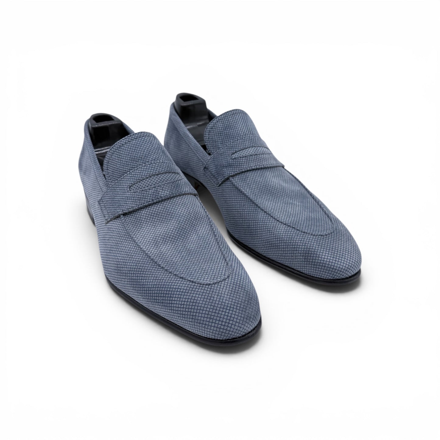Mocassin Roberto Celk en suede imprimé bleu