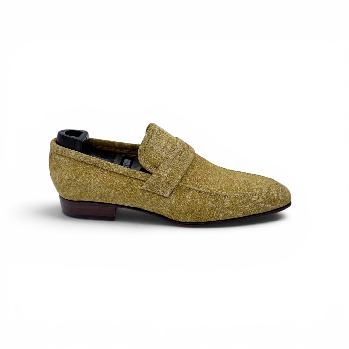 Mocassin Roberto Celk en cuir imprimé jaune