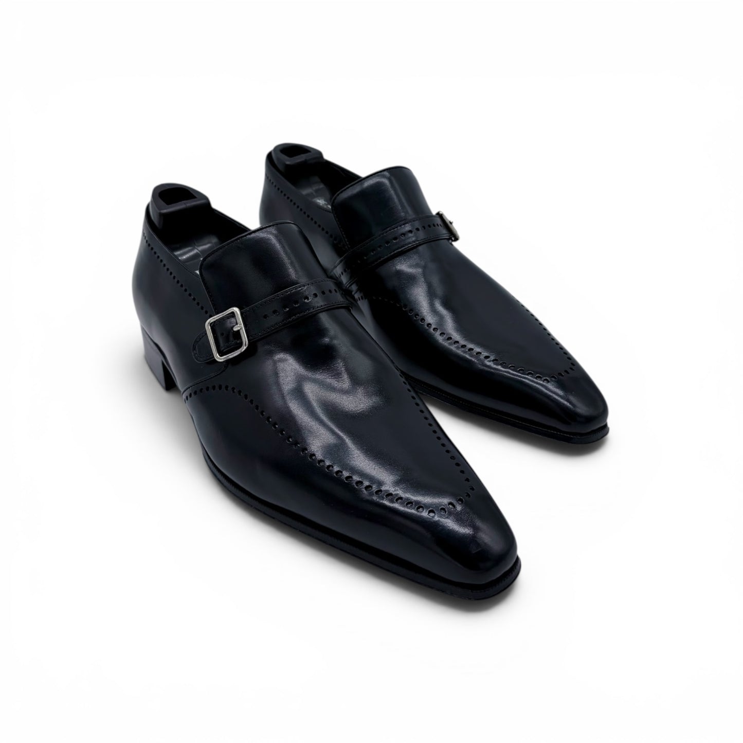 Soulier à boucle Artioli en cuir noir