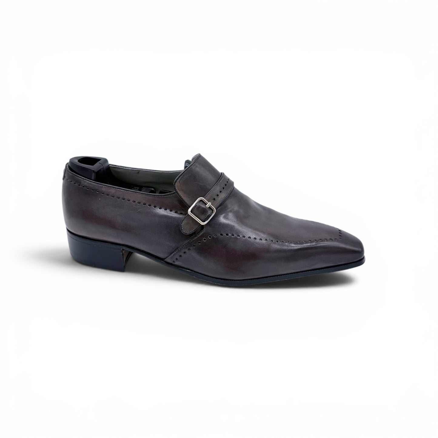 Soulier à boucle Artioli en cuir gris
