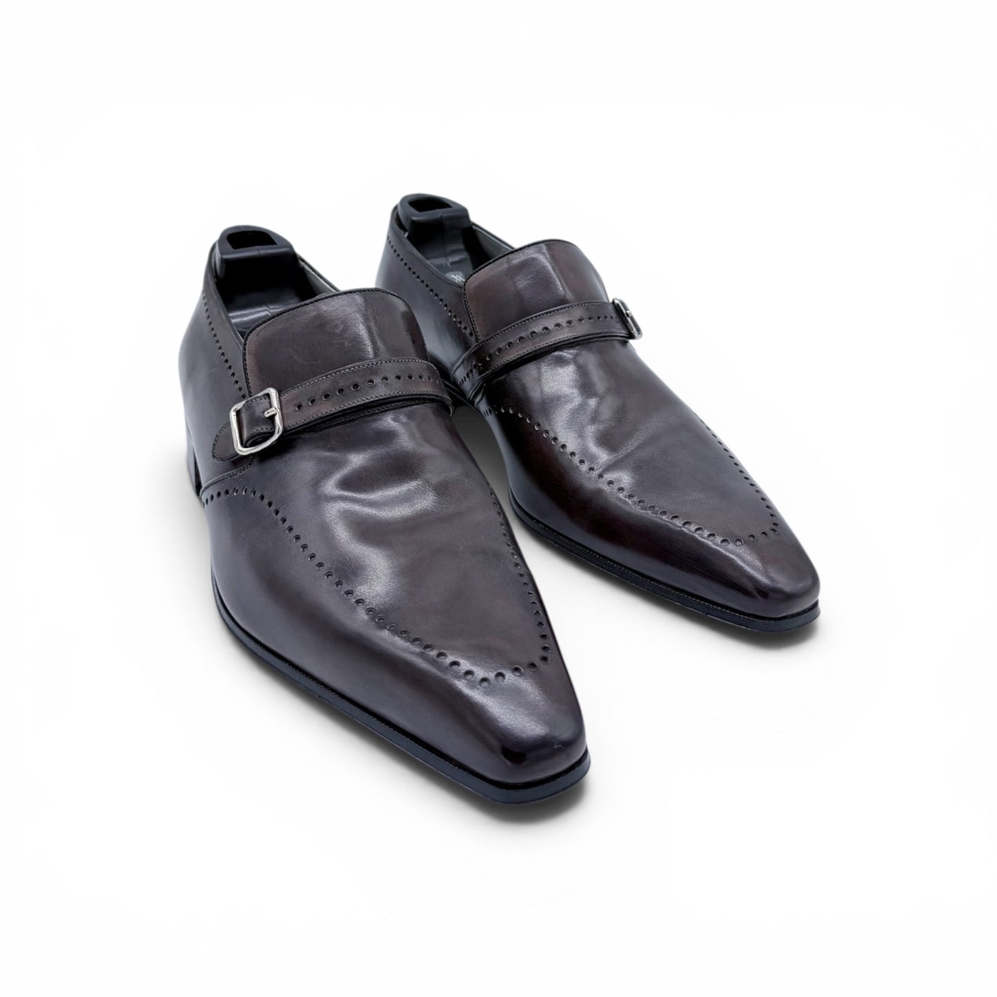 Soulier à boucle Artioli en cuir gris