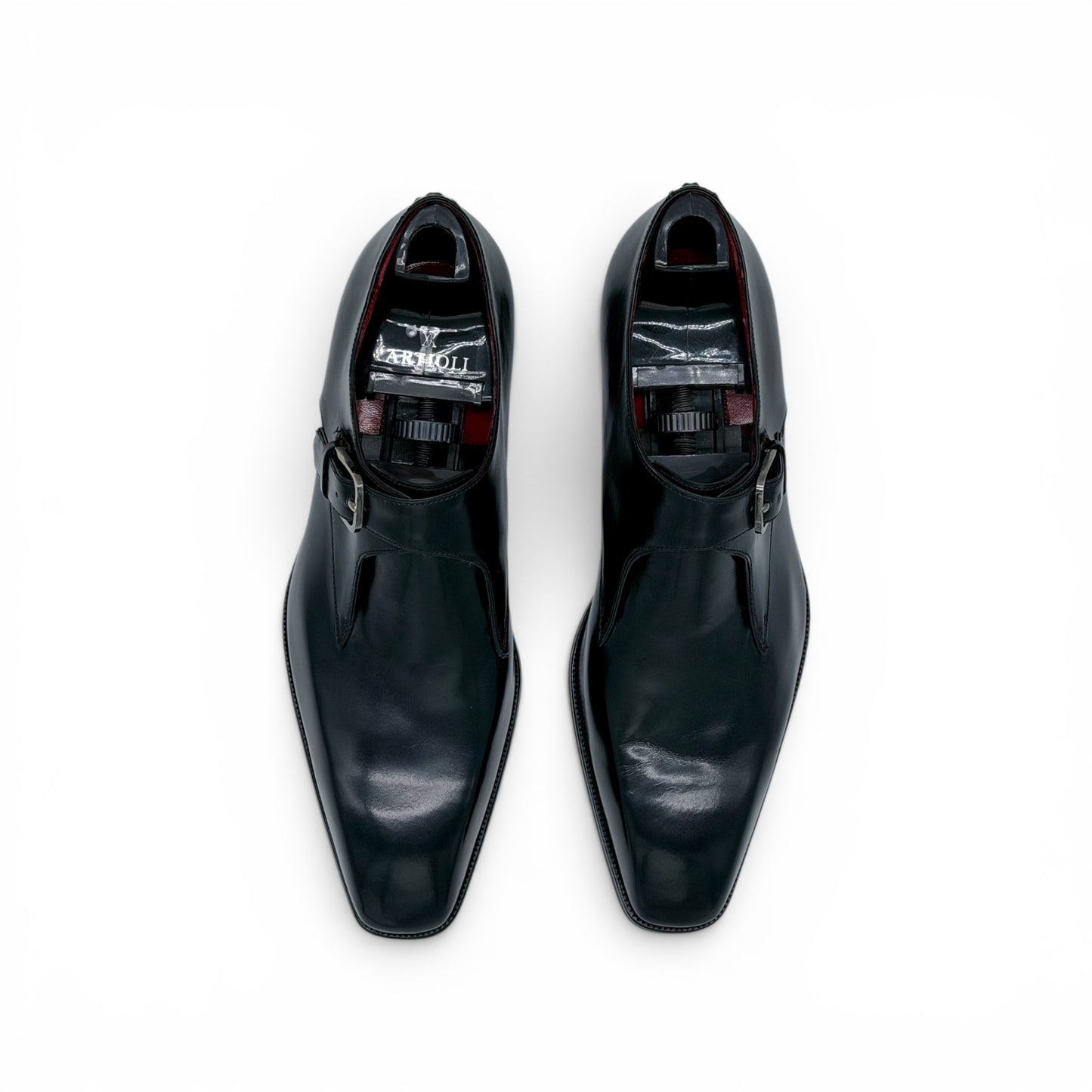 Soulier à boucle Artioli en cuir noir