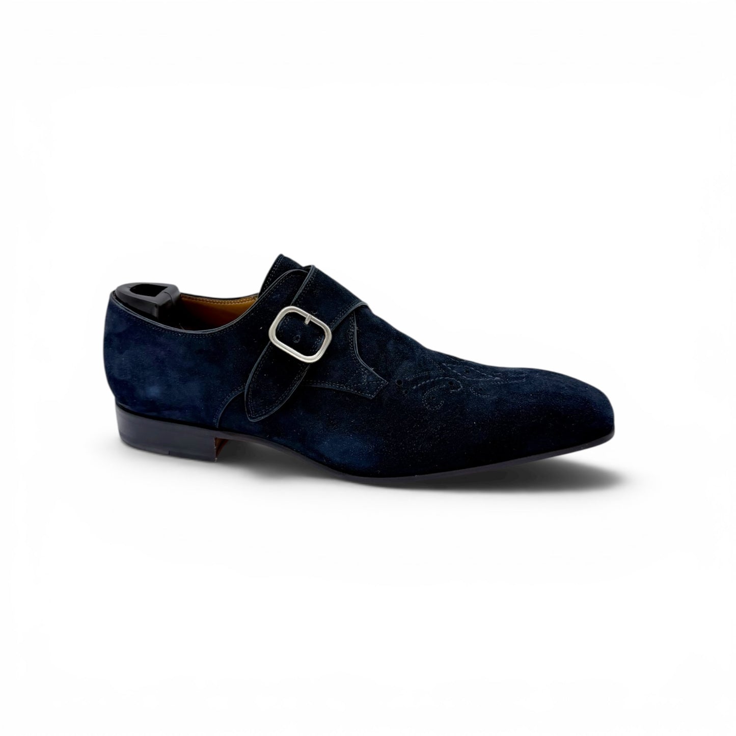 Soulier à boucle Roberto Celk en suede marine