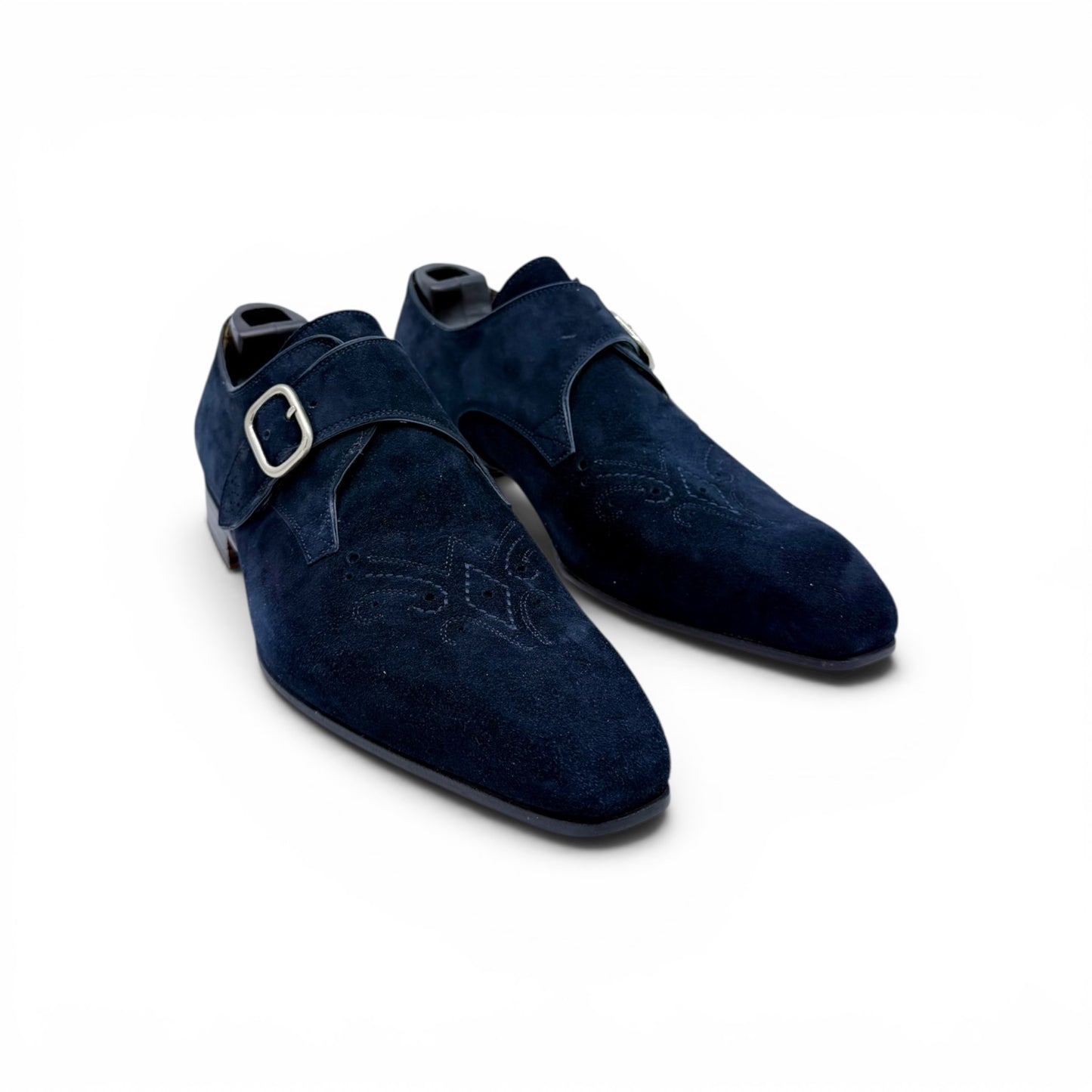 Soulier à boucle Roberto Celk en suede marine
