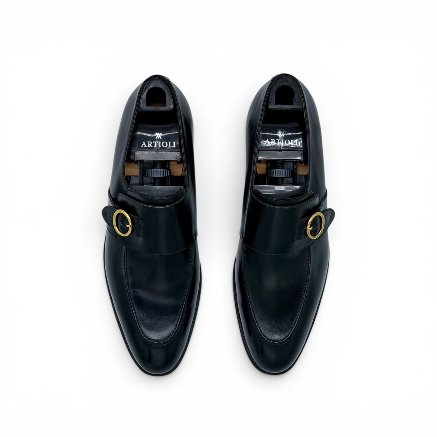 Soulier à boucle Roberto Celk en cuir noir