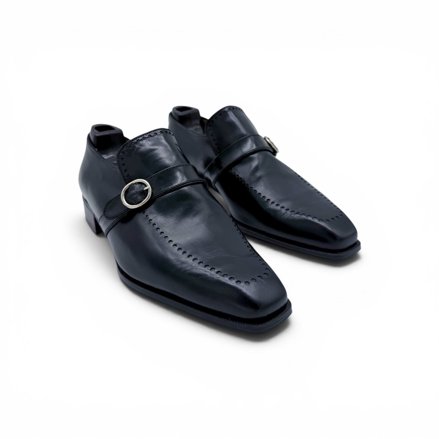 Soulier à boucle Artioli en cuir noir