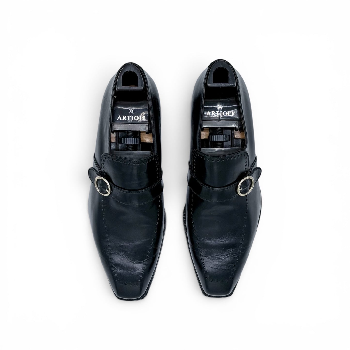 Soulier à boucle Artioli en cuir noir