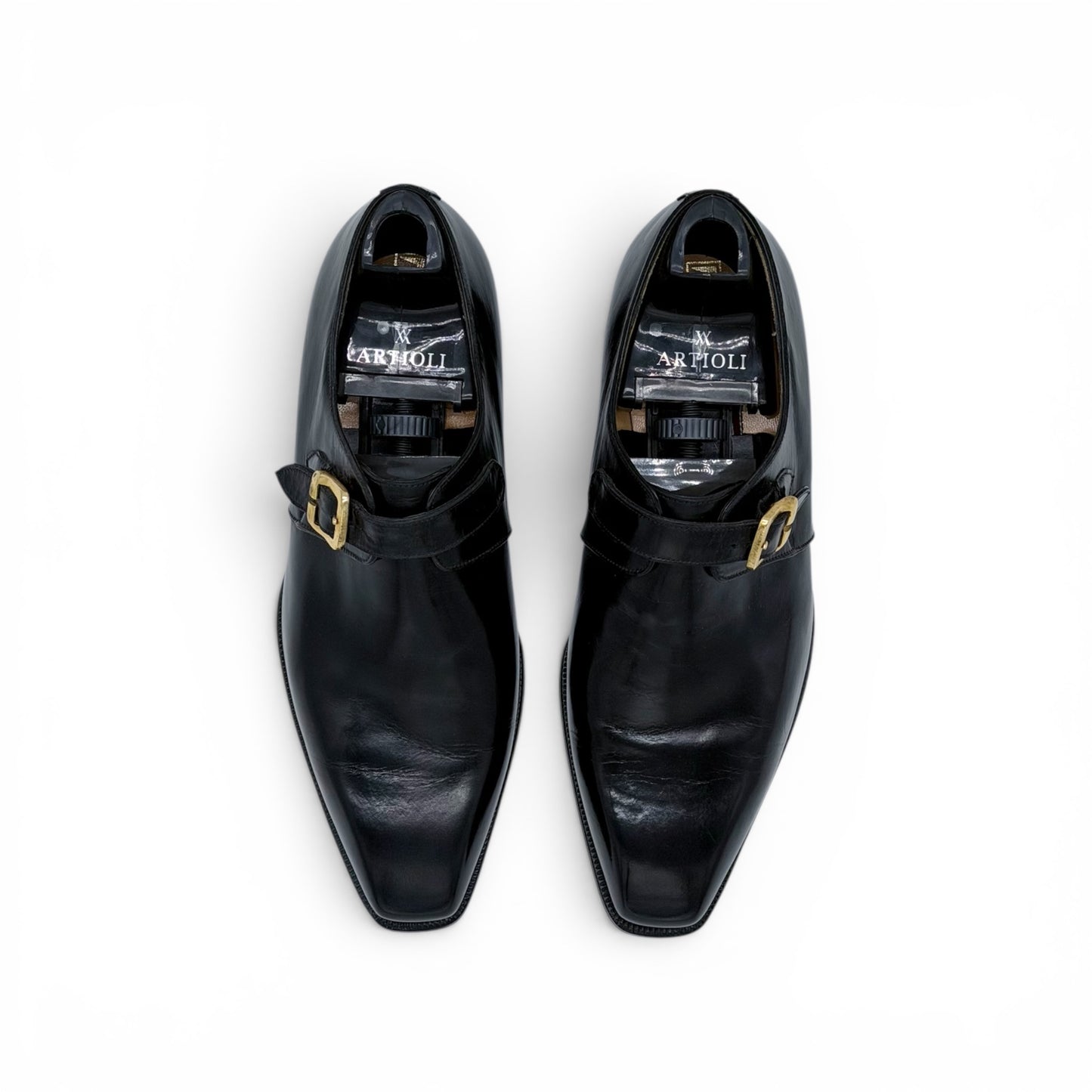 Soulier à boucle Artioli en cuir noir