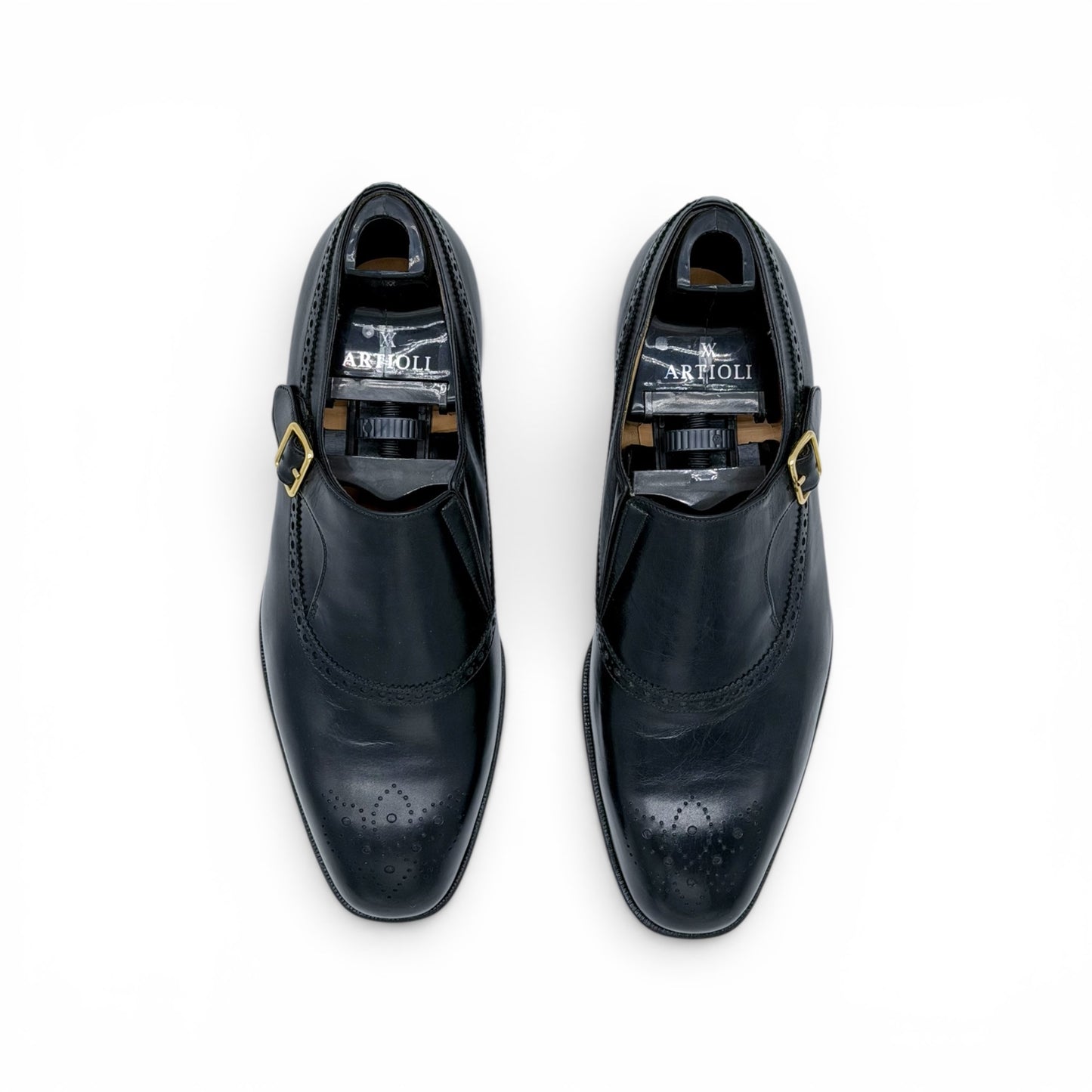 Soulier à boucle Roberto Celk en cuir noir