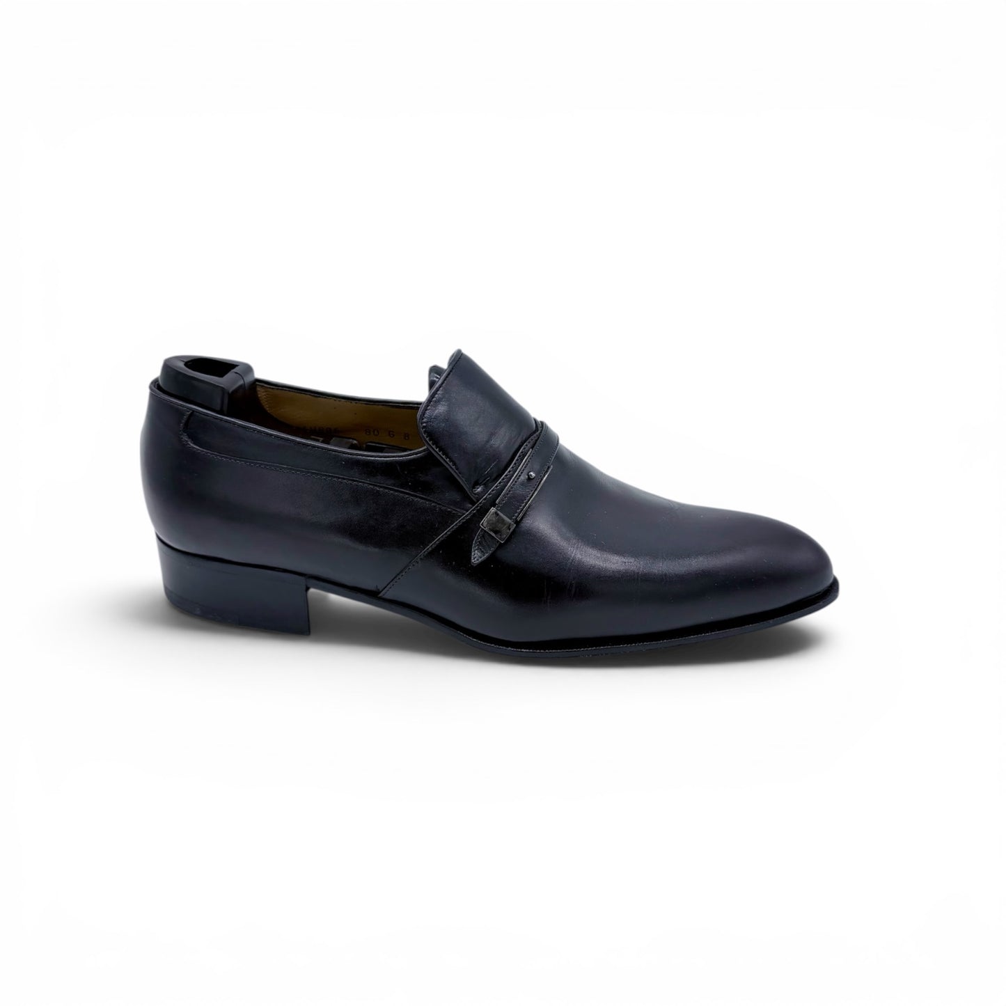 Soulier à boucle Artioli en cuir noir