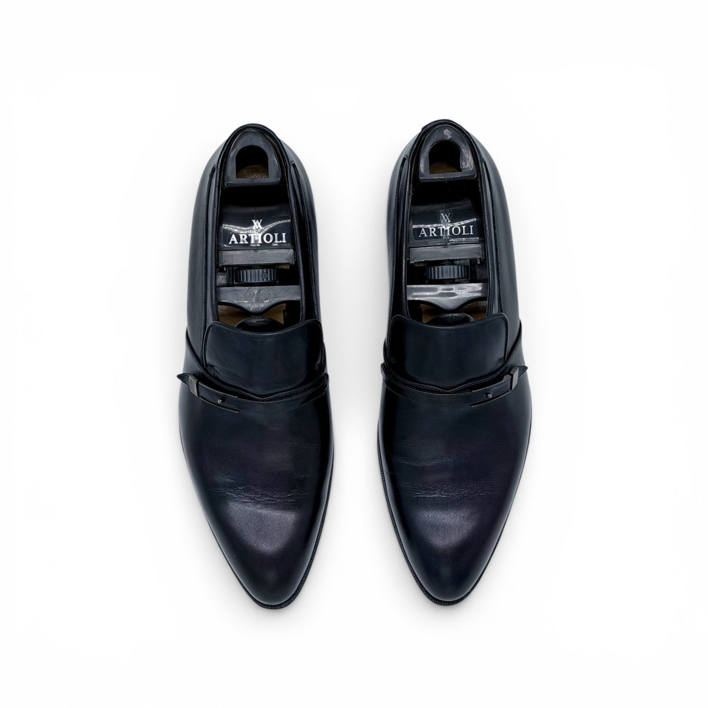 Soulier à boucle Artioli en cuir noir