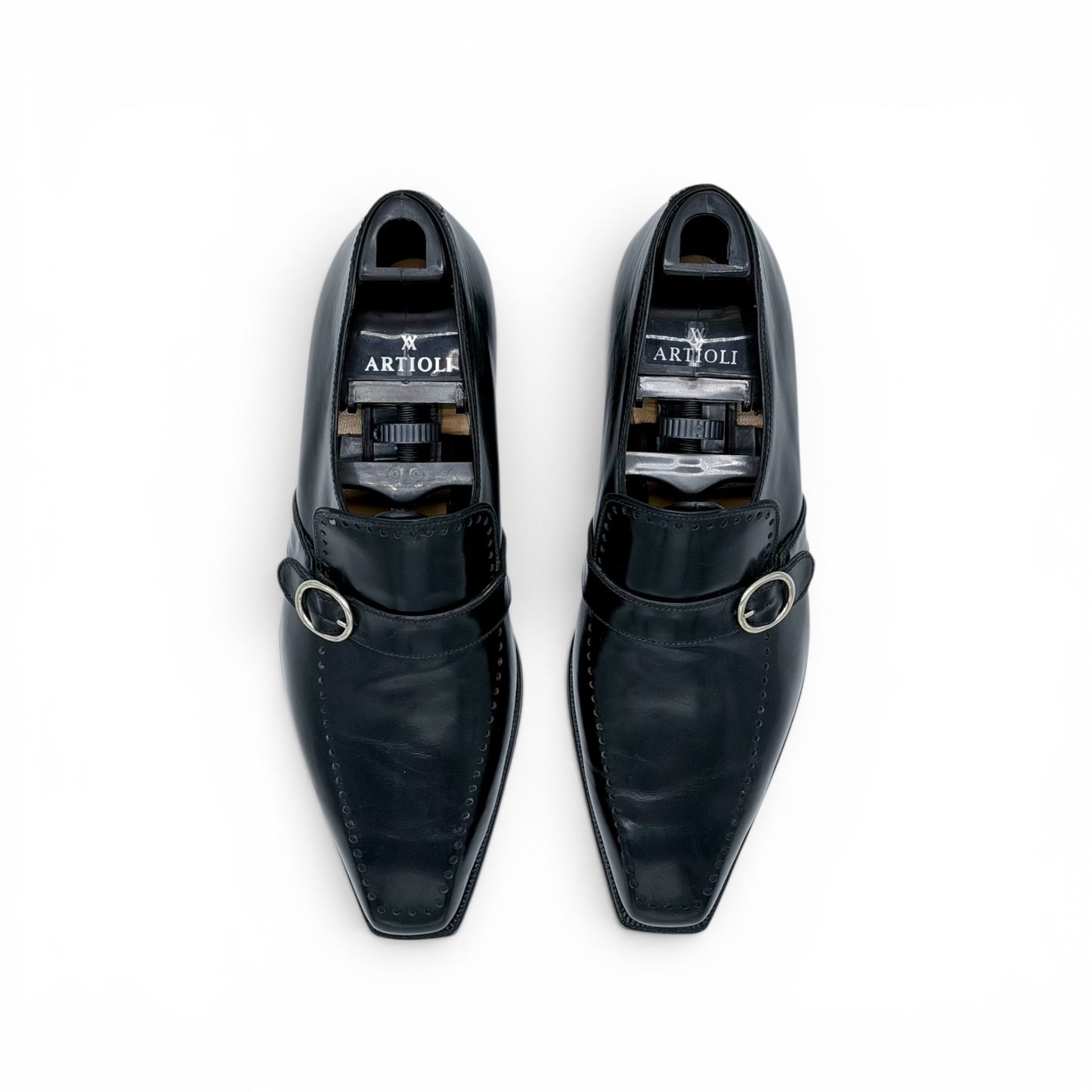 Soulier à boucle Artioli en cuir noir
