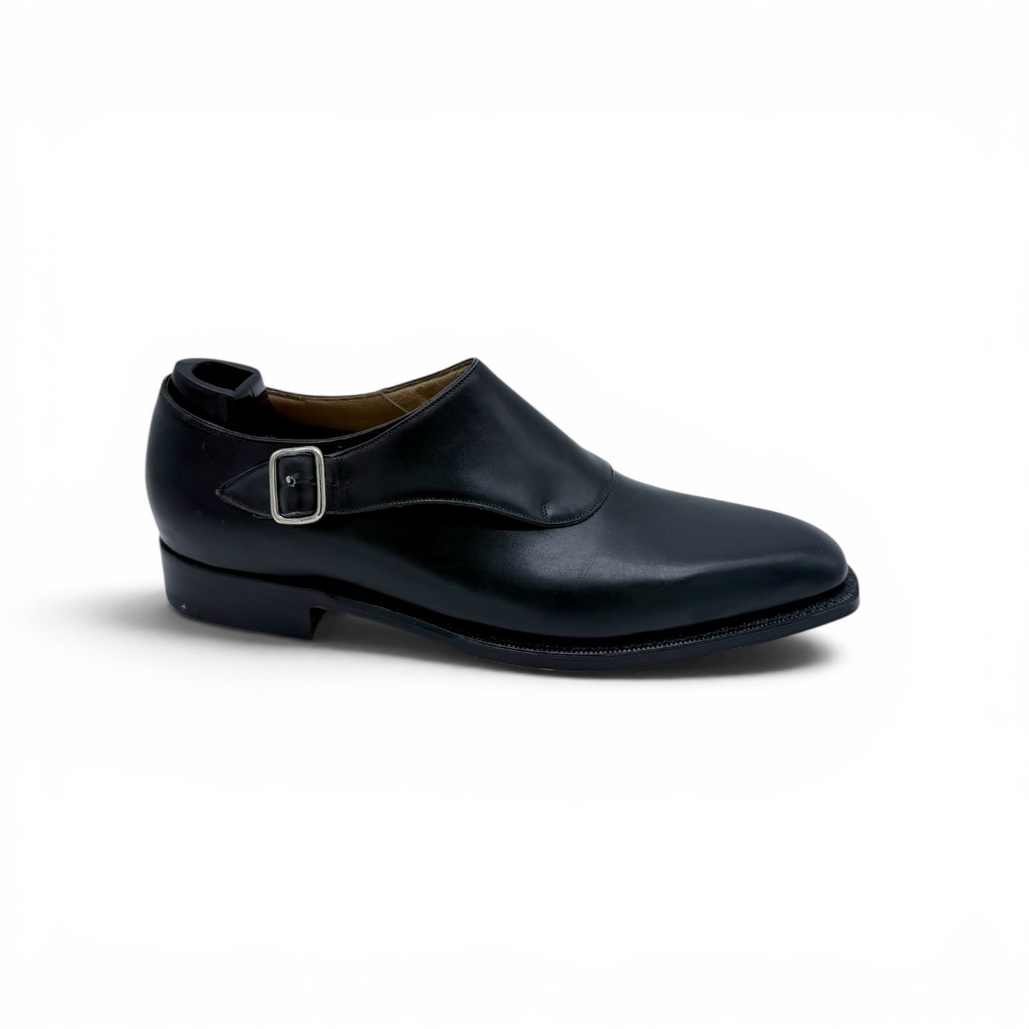 Soulier à boucle argentée Roberto Celk en cuir noir