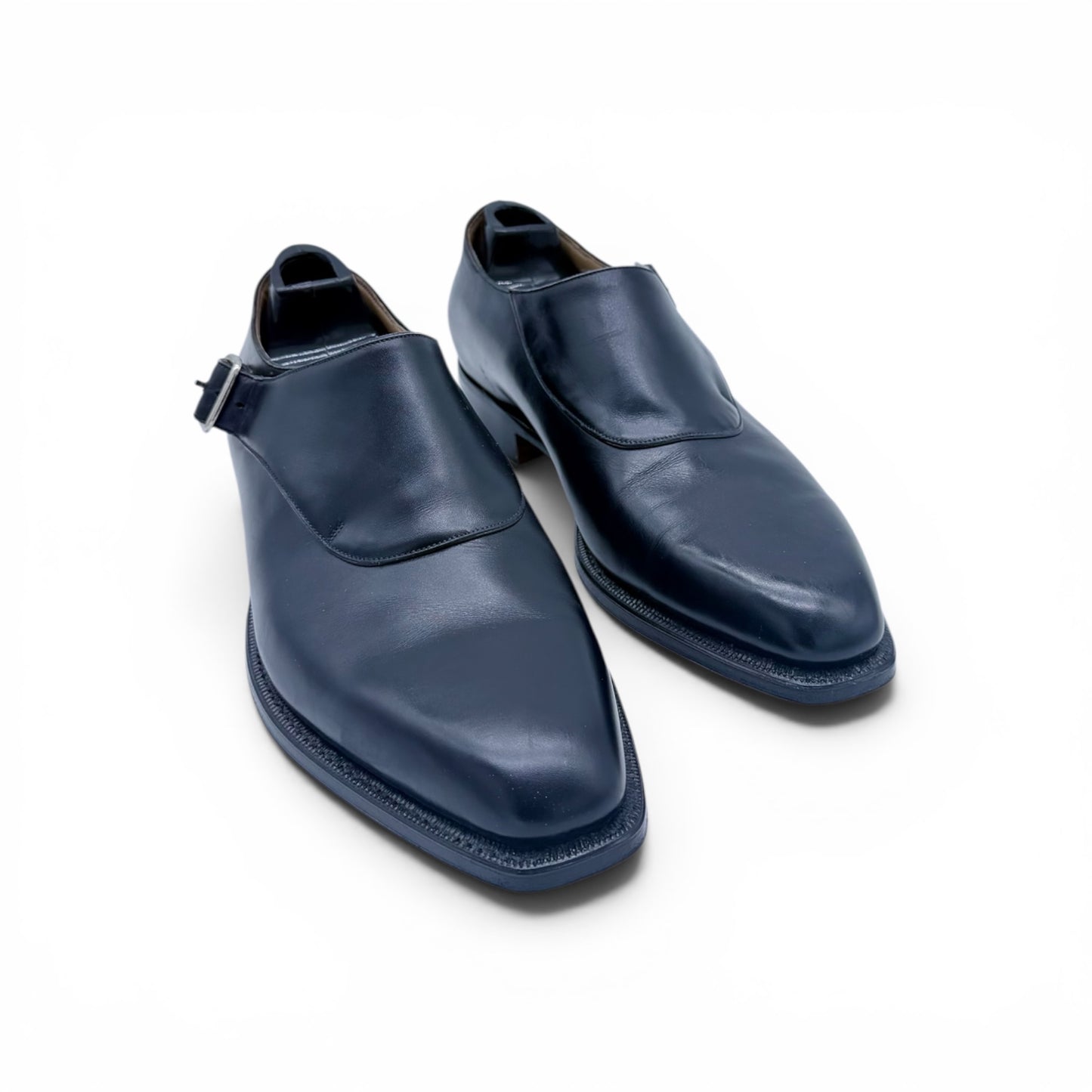 Soulier à boucle argentée Roberto Celk en cuir noir