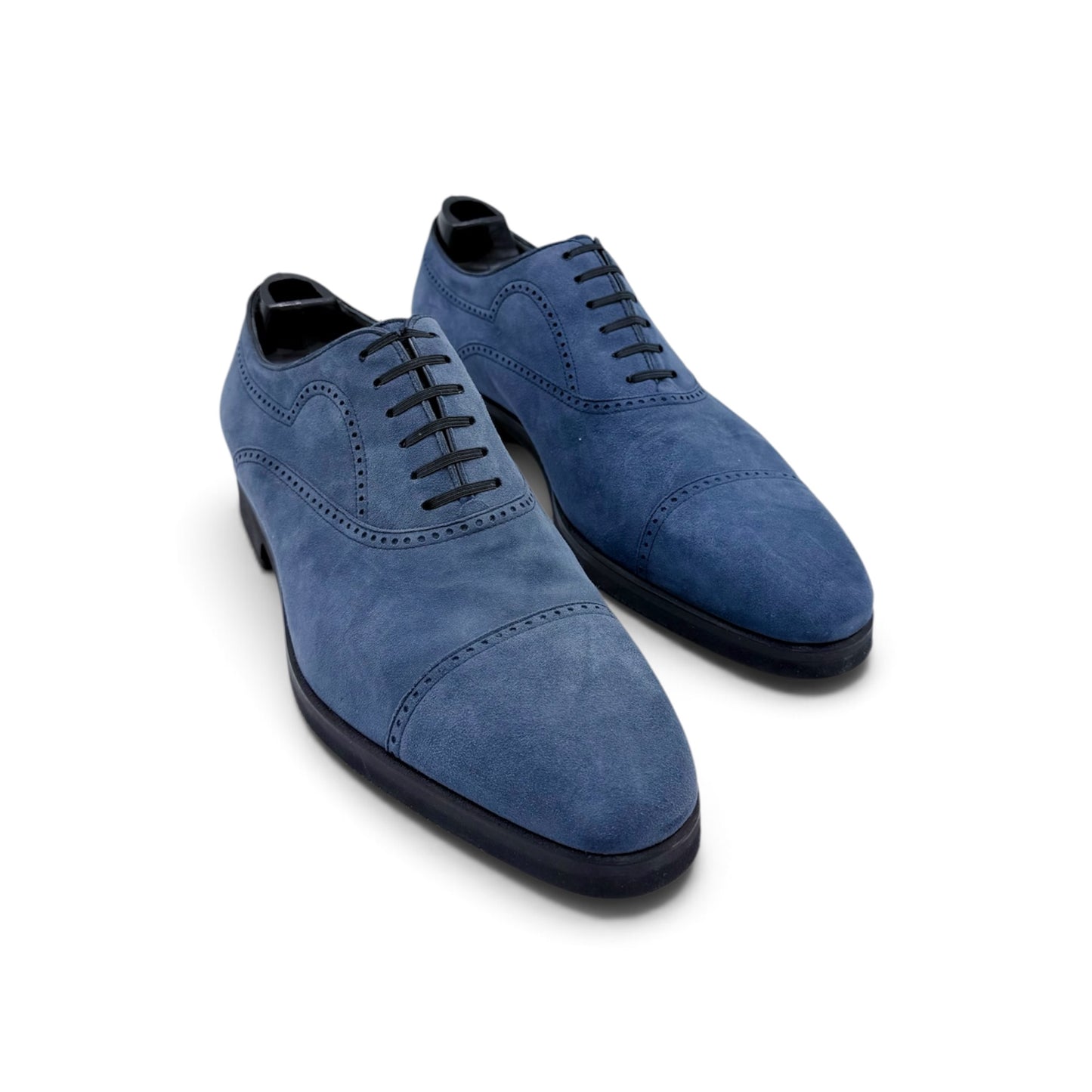 Richelieu Roberto Celk en suede bleu