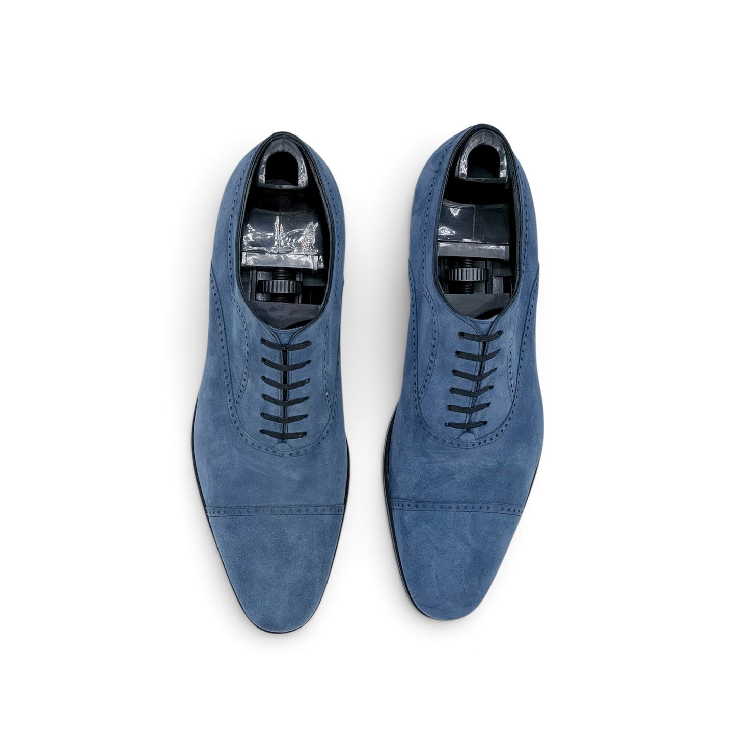 Richelieu Roberto Celk en suede bleu
