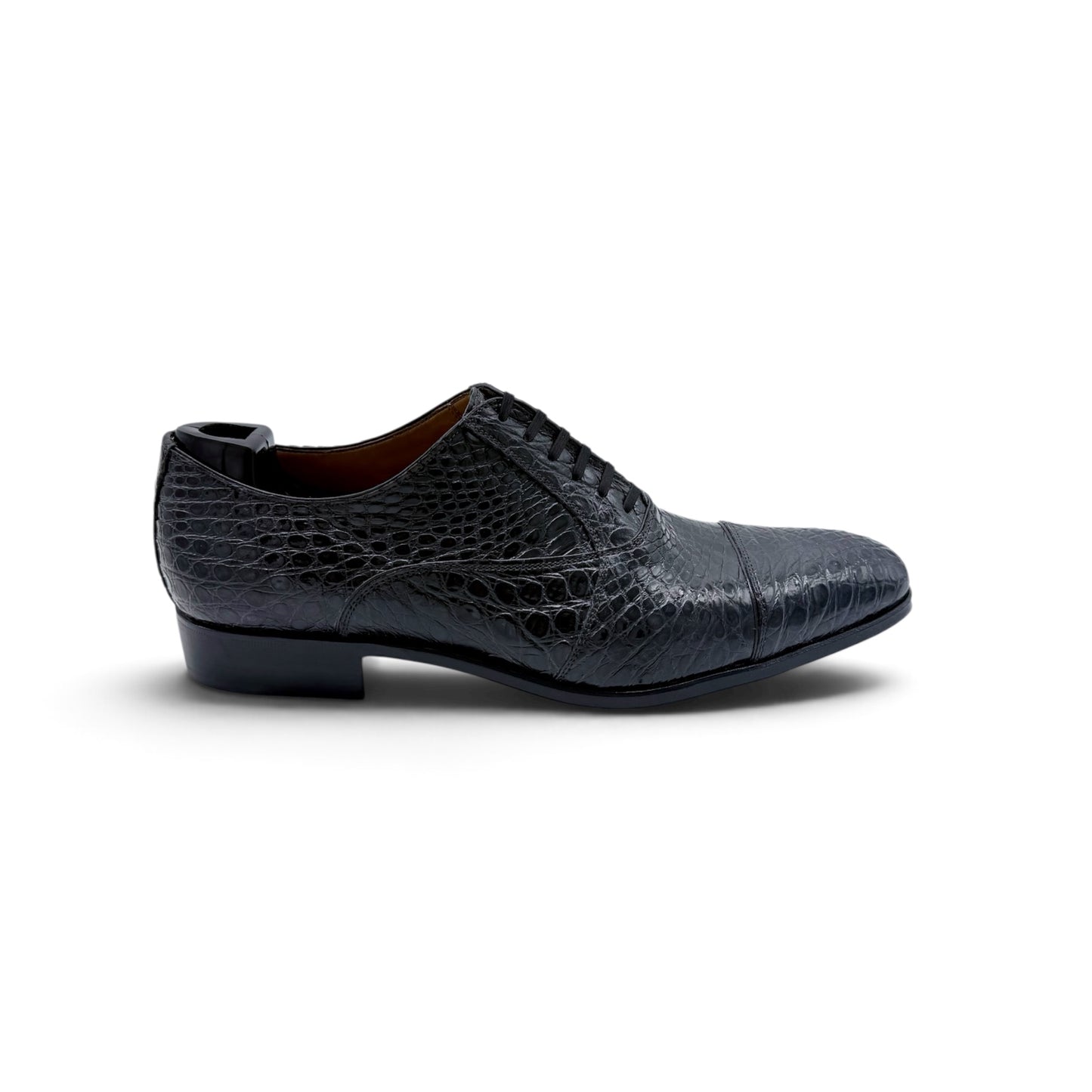 Richelieu Roberto Celk en cuir de crocodile gris
