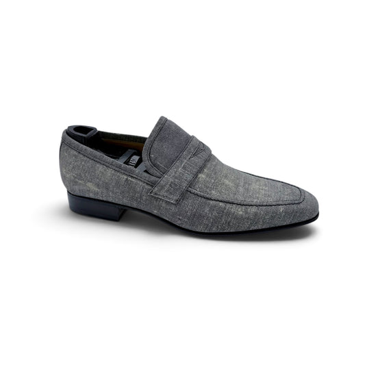 Mocassin Roberto Celk en cuir imprimé gris