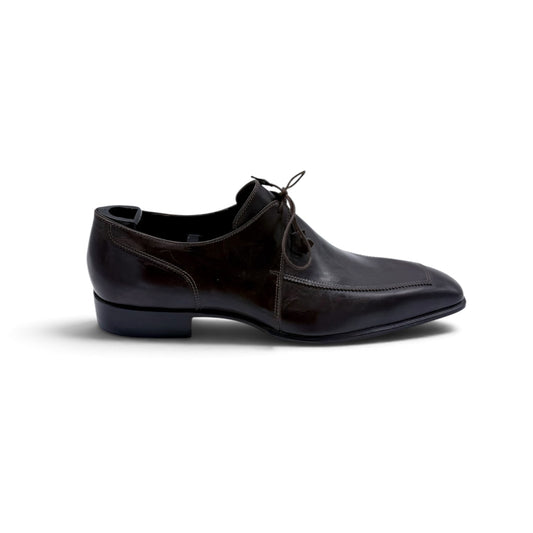Derby Roberto Celk en cuir marron foncé
