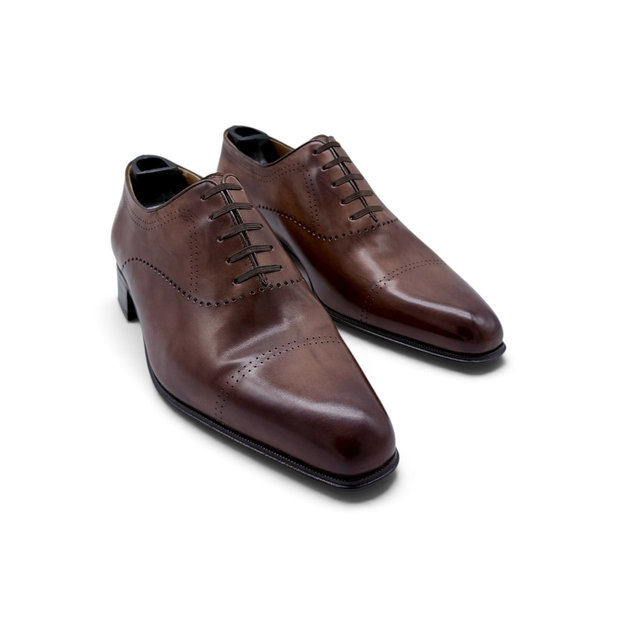 Richelieu Artioli en cuir marron