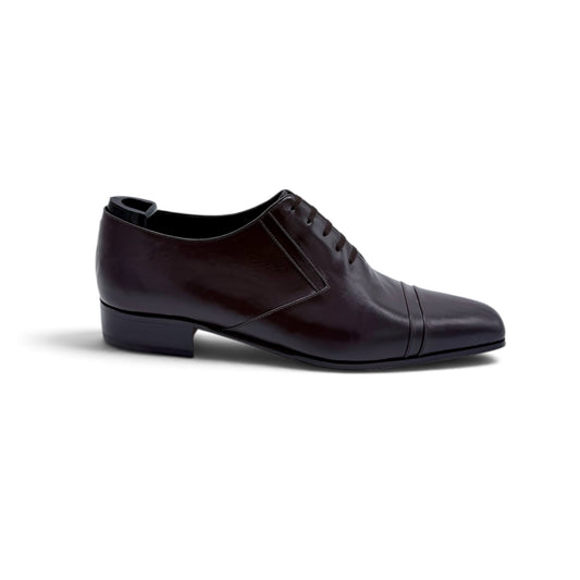 Richelieu Artioli en cuir marron foncé