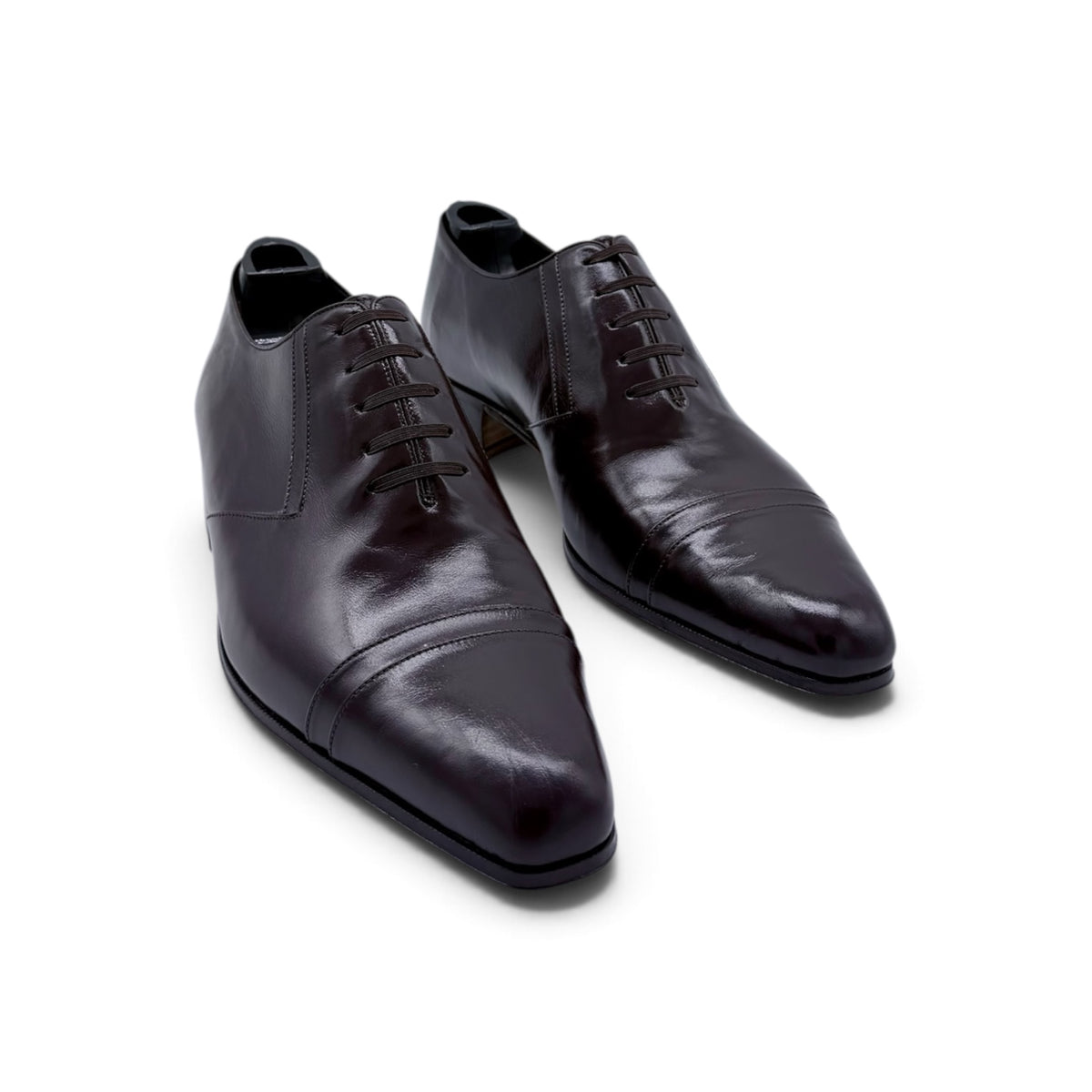 Richelieu Artioli en cuir marron foncé