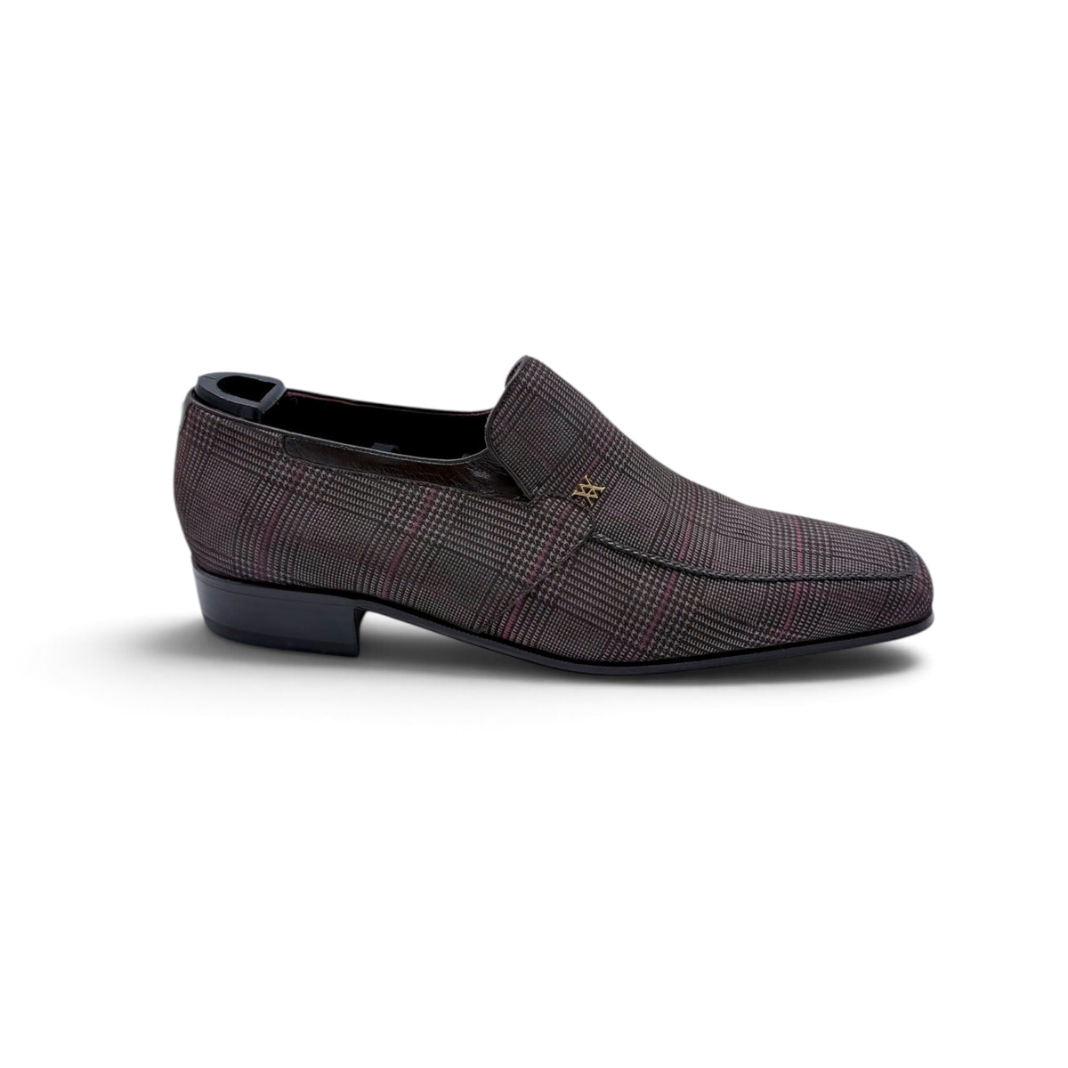 Mocassin Artioli en suede imprimé marron foncé