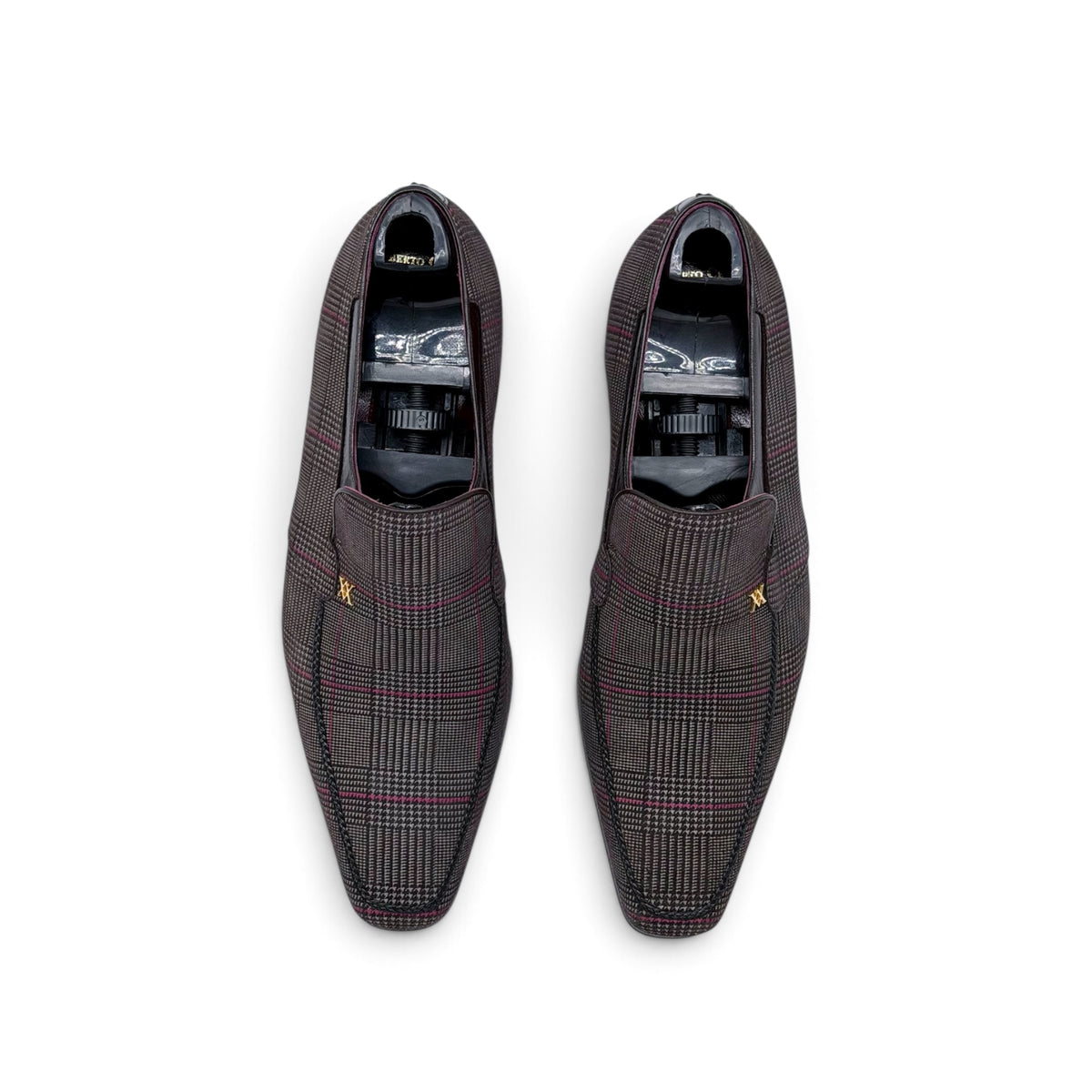 Mocassin Artioli en suede imprimé marron foncé