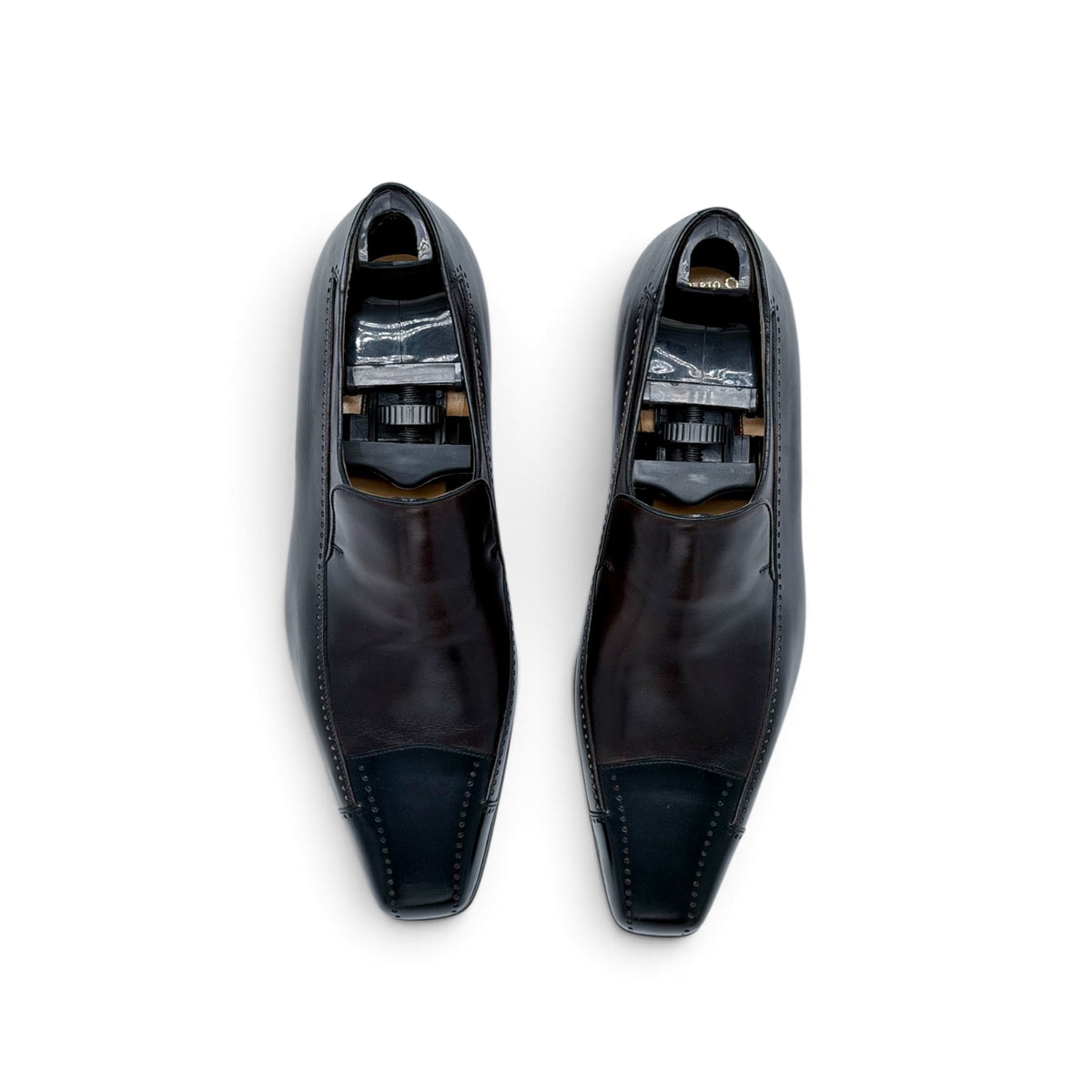 Mocassin Artioli en cuir marron foncé