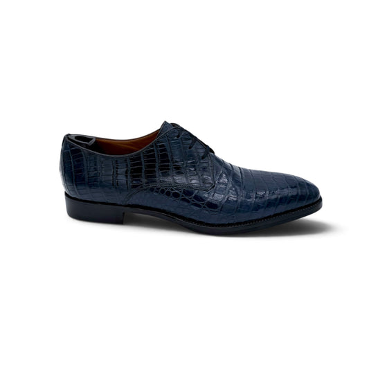 Derby Roberto Celk en cuir de crocodile marine