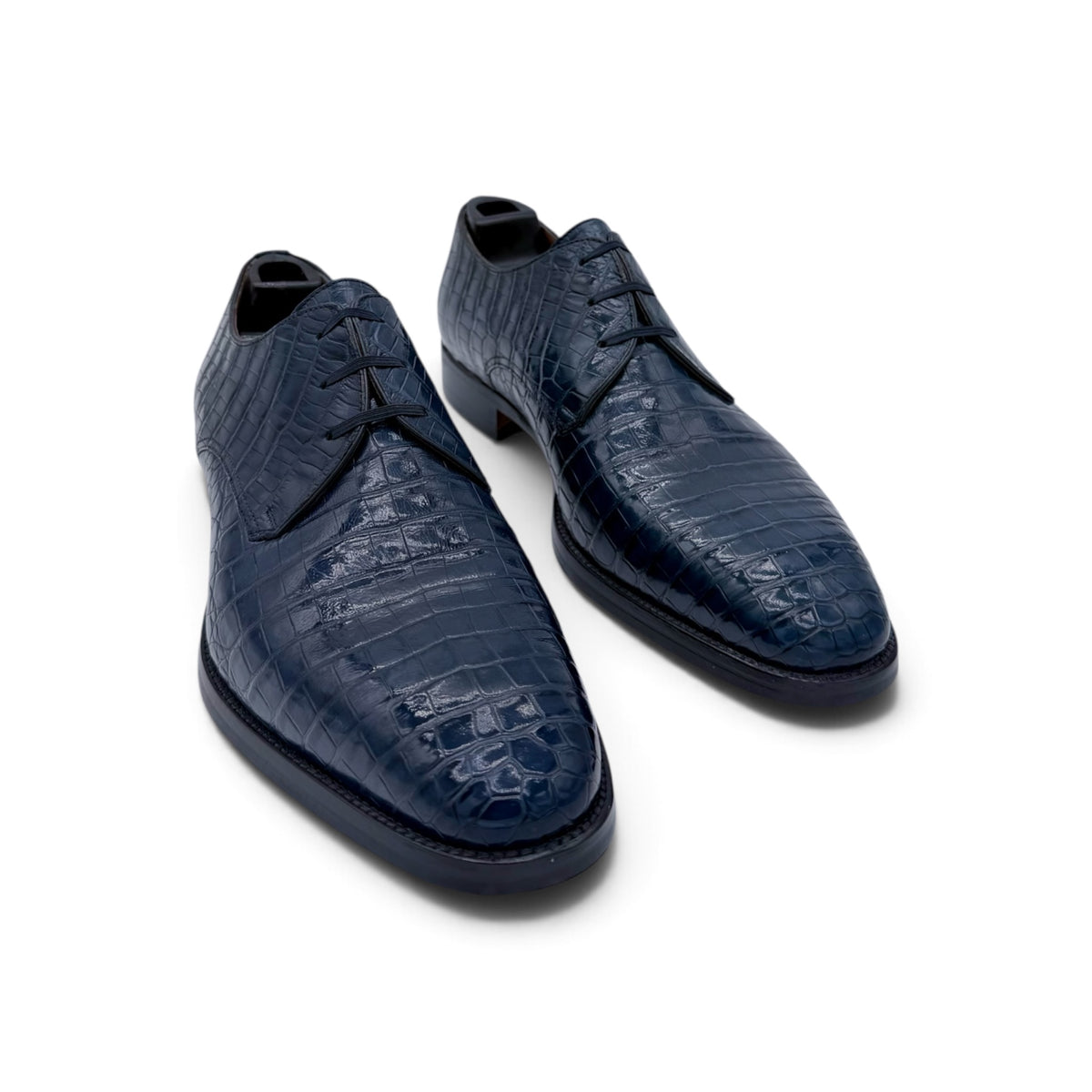 Derby Roberto Celk en cuir de crocodile marine