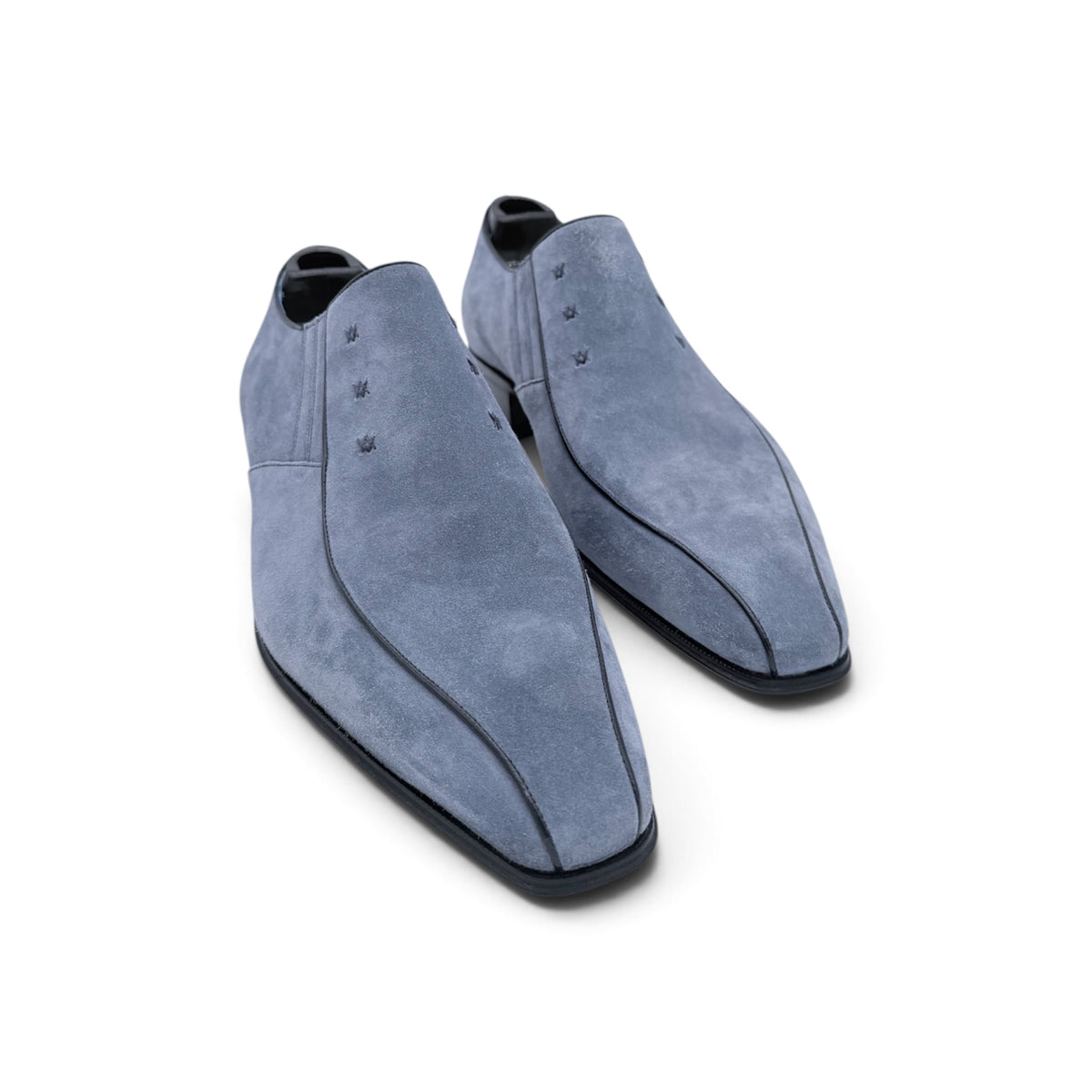 Mocassin Artioli en suede bleu